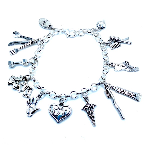 Occupational Therapist Charm Bracelet OT - Picture 1 of 8